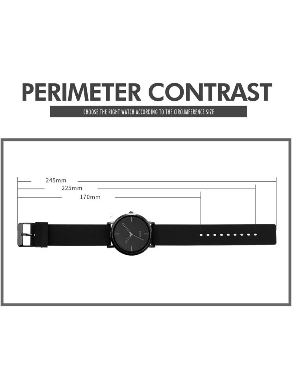Women's Black Blue Analog Quartz Simple Silicone Strap Waterproof Sport Watch